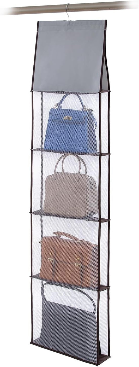 アストロ Astro Bag Hanging Storage, Gray, Slim, 5 Tiers, Slim Storage Space, Keeps Your Bag in Shape Prevention, Closet, Hanging, Storage, Thin, 600-46 by ASTROSTORAGE