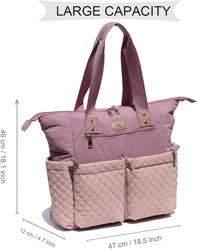 Diaper Tote Bag Totepack Backpack 2 in 1 for Women Multifunctional Large Capacity with Insulated Pockets Travel | Multifunctional - Image 2