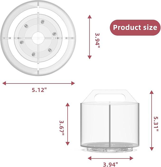 Pencil Holder for Kids, 360 Rotating Pen Holder for Desk Organizer and Storage, 4 Compartments Art Supply Marker Organizer, Acrylic Kids Desk Organizer for School Lazy Susan Organizer - Image 9