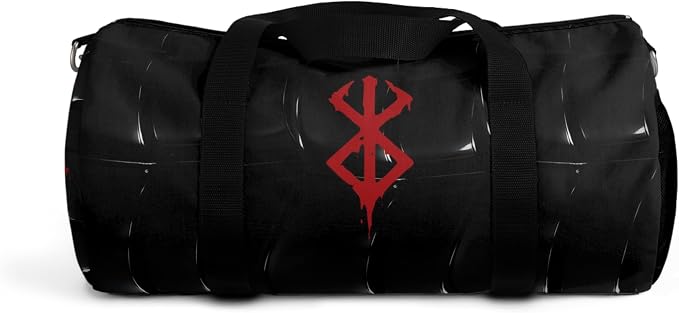Anime Gym Bag for Women Men - Large Capacity Waterproof Workout Fitness Travel Sports Bags Fashion Street Camping Expandable Carry On Duffle Bag For Couple (Black Berserk) PTY - Image 4