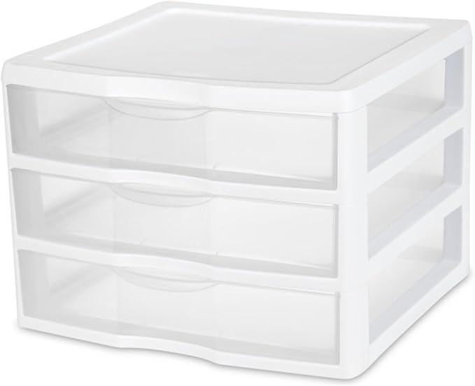 Sterilite Wide 3-Drawer Storage Unit for Bedroom and Dresser, 9-Pack | Organizing Plastic Storage Drawers and Containers for Home, Office, Desk, Clothes, Kitchen, and Pantry - Image 4