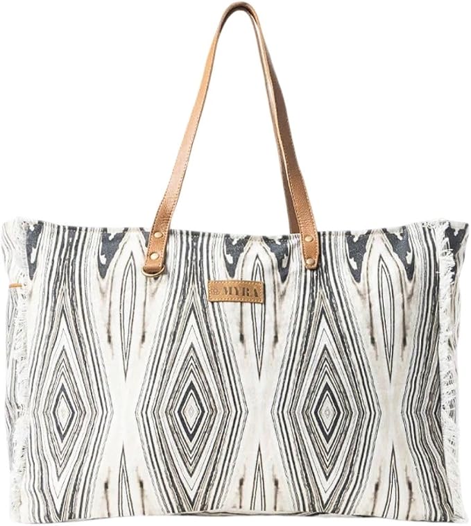 Myra Bag Travel Weekender Bag - Boho Aztec Southwestern Tote Purse for Women by MyraBag
