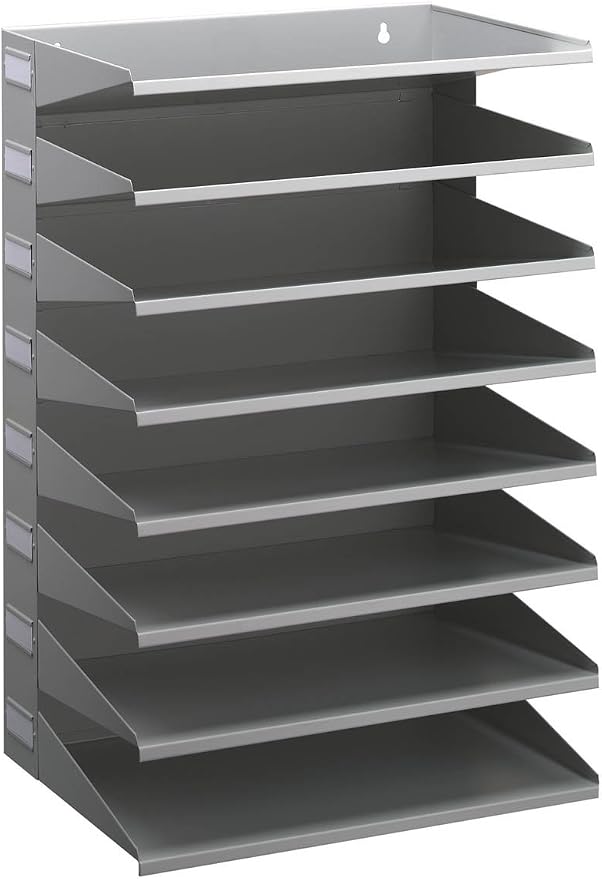 Durable 336110 Sorting Rack (with 8 Shelves), for Table or wall, Grey by DURABLEOfficeProducts