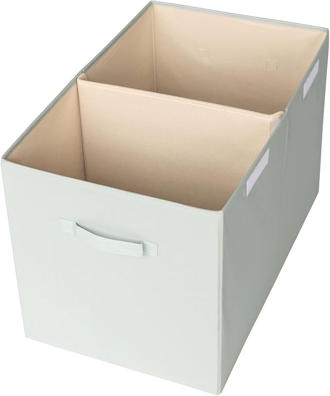 3 Sprouts Recycled Fabric Toy Chest, Extra Large, With Lid, Solid Green | Recycled fabric, Extra large storage box, Lid included, Collapsible, Sturdy toy bins, Kids bedroom or playroom, Lightweight - Image 2