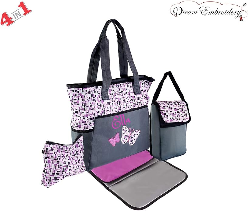 PERSONALIZED Large Diaper Knapsack/Tote Backpack/Messenger Shoulder Bag - Image 2