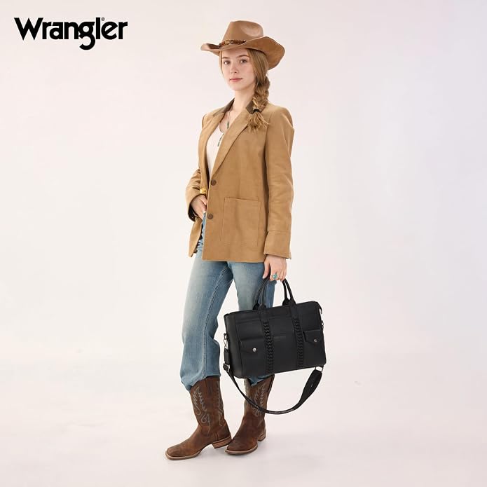 Wrangler Work Tote Bag for Men and Women Business Teacher Bag Large Capacity Briefcase Handbag with Adjustable Strap - Image 3