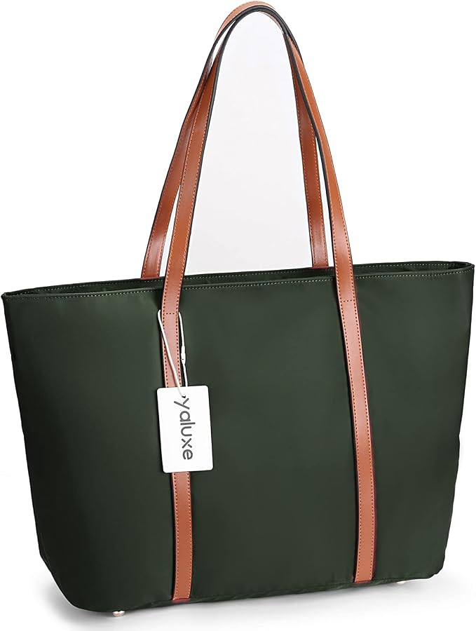 YALUXE Women's Nylon Tote Bags Large Capacity Shoulder Bags Work Handbags Purses Travel Beach Bags | Nylon - Image 4