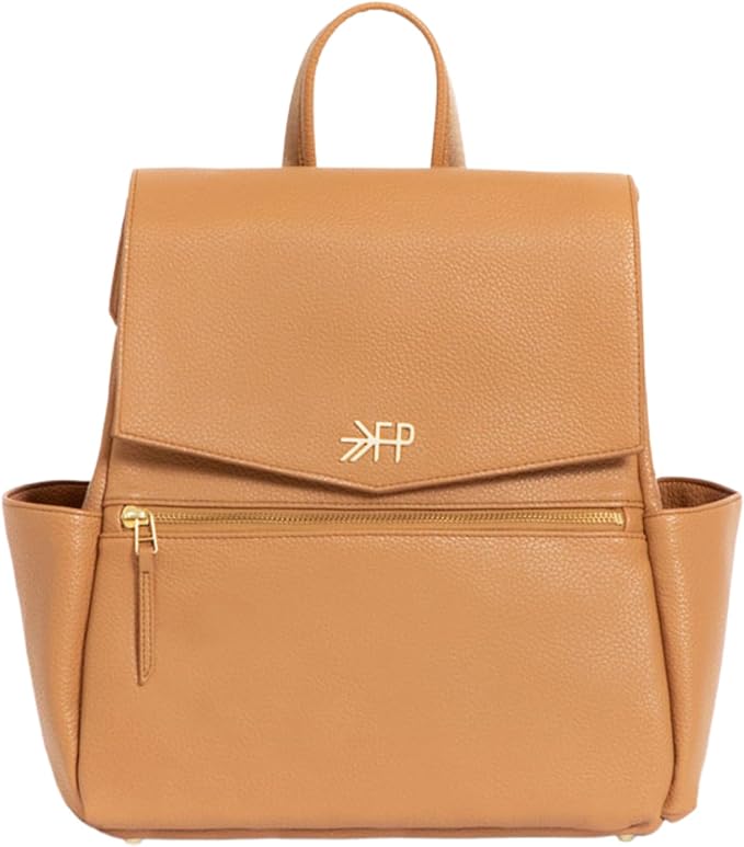 Freshly Picked Mini Diaper Bag II Backpack – Premium Vegan Leather Small Baby Bag without Changing Pad, Compact, Lightweight & Stylish for Moms On-the-Go, Butterscotch by Unknown