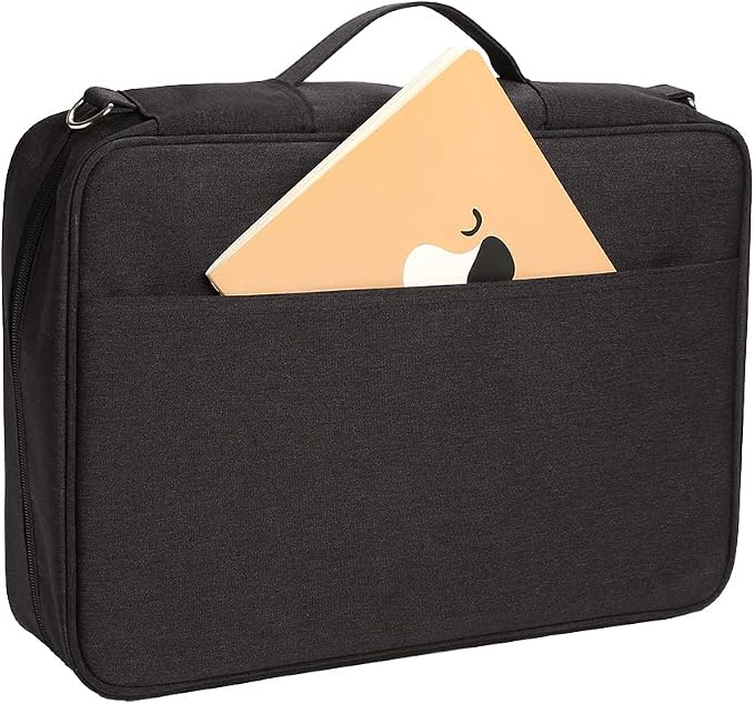 Lbxgap 480 Slots Colored Pencil Case w/Handle & Shoulder Strap | Large MultiLayer Watercolor Pen Bag w/Zipper Front Pocket for 480 Colored Pencils/320 Gel Pens to Artists, Painters - Image 6