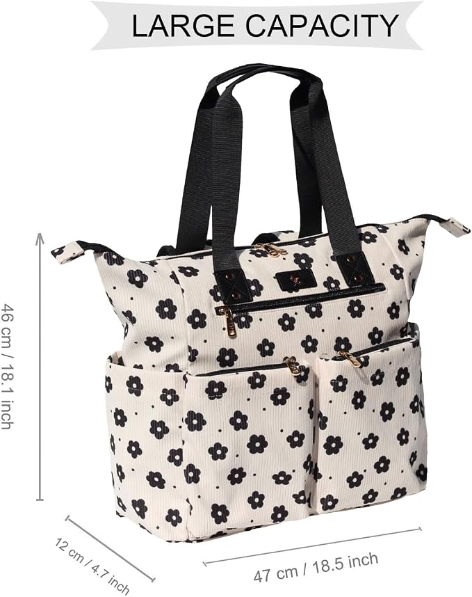 Diaper Tote Bag Totepack Backpack 2 in 1 for Women Multifunctional Large Capacity with Insulated Pockets Travel | Multifunctional - Image 2