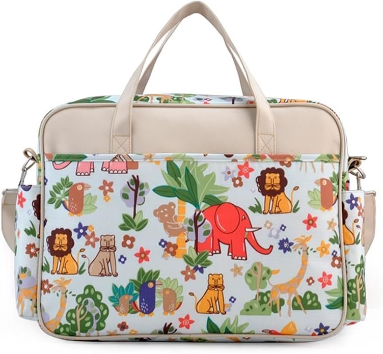 Kamay's Mummy Shoulder Bag Diaper Bag Chic Nappy Changing Bag Tote/Messenger Style Large with Changing Mat, Adjustable Straps - Image 2