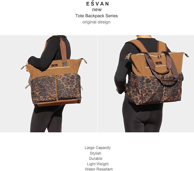 Diaper Tote Bag Totepack Backpack 2 in 1 for Women Multifunctional Large Capacity with Insulated Pockets Travel | Multifunctional - Image 5