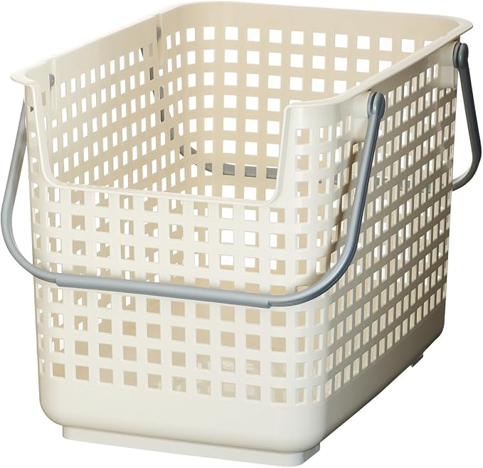 Like-it │SCB-6 │Daily use inside or outside. | Movable handles make it easy to carry around | Portable large basket for kitchen, laundry and kids room | 18.7 x 12.2 x 15.47" | White | 10.57 gal by Like-it
