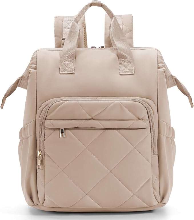 CEI-CEI Diaper Bag Backpack for Mom and Dad, Puffer Baby Bag Backpack with Insulated Pocket, Water-Resistant, Unisex Travel Backpack with Changing Pad & Stroller Straps by CEI-CEI