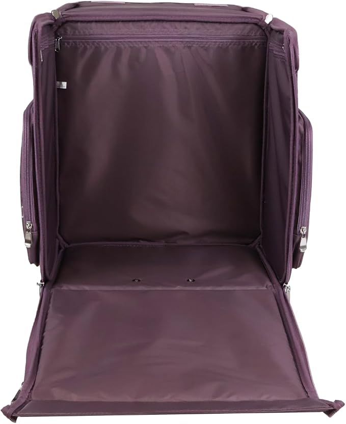 Everything Mary Rolling Scrapbook Tote – Purple Pattern Spacious Craft Storage with Multiple Pockets for Art Supplies, Tools & Essentials – Portable, Durable & Foldable - Image 3