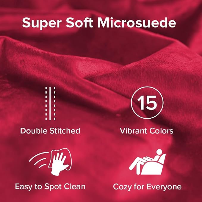Sofa Sack Bean Bag Chair - Plush, Ultra Soft - Memory Foam Bean Bag Chair with Microsuede Cover - Stuffed Foam Filled Furniture and Accessories for Dorm Room 3 Feet - Cinnabar - Image 4