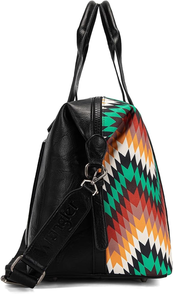 Wrangler Duffel Bag for Women Large Travel Weekender Bag Designer Aztec Carry On Bags Gym Bag, Black - Image 2