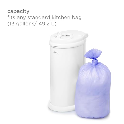 Ubbi Diaper Changing Value Gift Set, Baby Registry Gift, Includes Gray Diaper Pail, Absorbing Gels, Travel Changing Mat & Bag, Diaper Pail Waste Bags and On-the-Go Waste Sacks - Image 3
