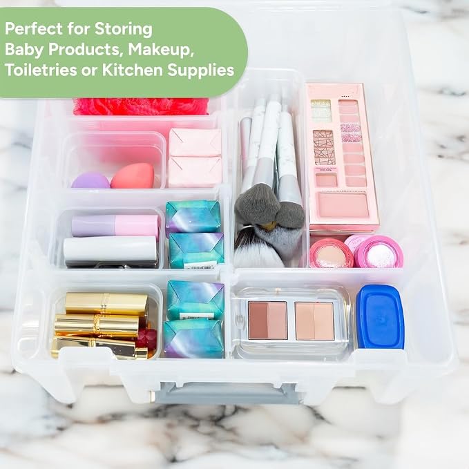 Best Kept Super Satchel Double Deep, 8-Compartment Storage Box - Image 5