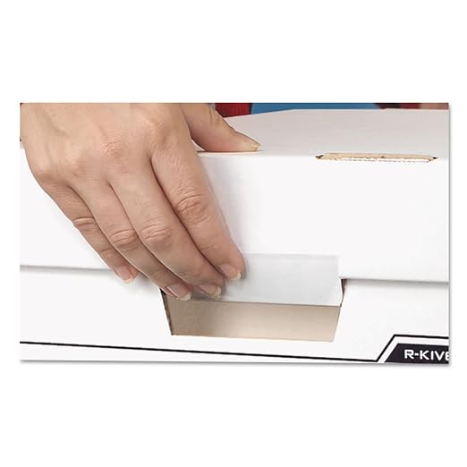 Bankers Box BINDERBOX Heavy-Duty Storage Boxes, FastFold, Lift-Off Lid, Fits Binders 1 1/2 to 3 Inches, 12 1/4 x 18 1/2 x 12, Case of 12 (0073301) - Image 3
