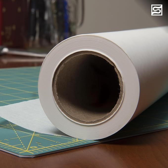 Bienfang Sketching & Tracing Paper Roll, White, 18 Inches x 50 Yards (2-Pack) - for Drawing, Trace, Sketch, Sewing Pattern - Image 7