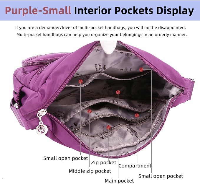 MINTEGRA Women Shoulder Handbag Roomy Multiple Pockets Bag Ladies Crossbody Purse Fashion Tote Top Handle Satchel - Image 6