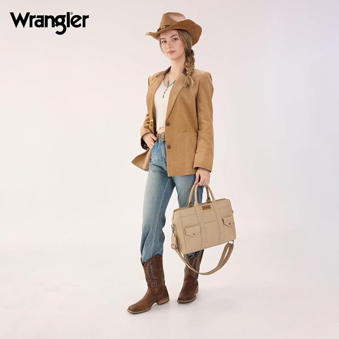 Wrangler Work Tote Bag for Men and Women Business Teacher Bag Large Capacity Briefcase Handbag with Adjustable Strap - Image 3