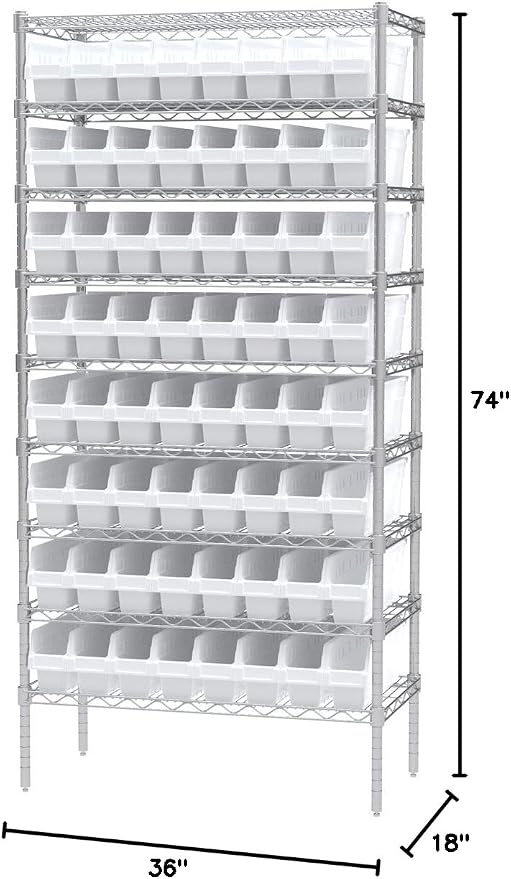 Akro-Mils 24-Drawer Plastic Drawer Storage Cabinet for Garage Organization, Bead Organizer, Building Bricks Storage, Teacher Toolbox, Makeup Organizer, 20-Inch W x 6-Inch D x 16-Inch H, 10124 White - Image 13