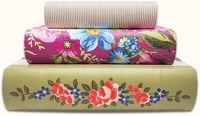 Punch Studio Decorative Storage Boxes with Lids | Nested Book Style Set of 3 Coated Cardboard Keepsake Box for Photos Documents Gifts Home Organization, 11” x 13.5” – Timeless Treasures Floral - Image 2