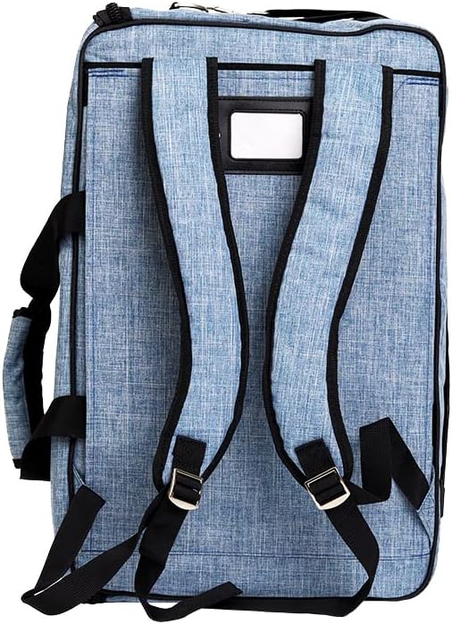 Board Game Bag, Fits 7 Standard-Sized Boxes, Padded For Protection | Carry With Backpack/Shoulder Strap/Luggage Slip | Duffle Bag For Travel Or Game Night | Pocket For Accessories (Sky Blue) - Image 6