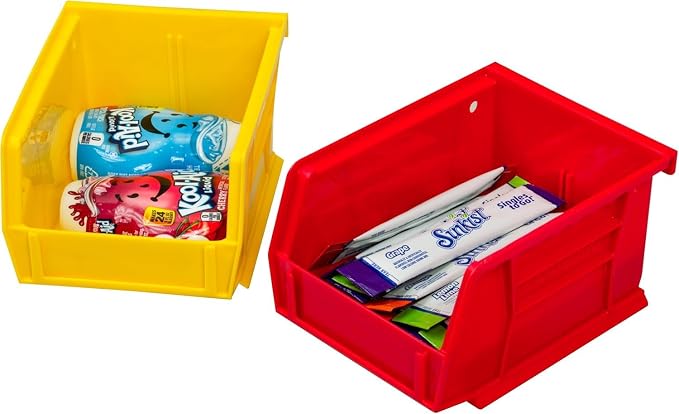Akro-Mils 30210 AkroBins Plastic Storage Bins, 5"x4"x3", Red, 24-Pack | Space-Saving Stackable Bins for Garage, Pantry, Craft Organization - Image 13