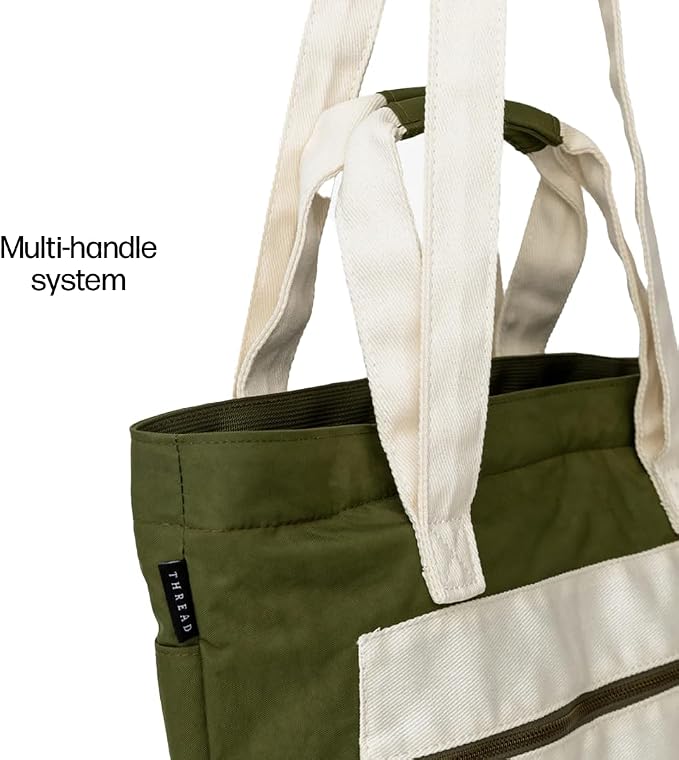 Thread Wallets Utility Tote – Large Travel Tote with Multi-Pocket Design, Laptop Compartment & Work Bag for Women (Scout) - Image 6