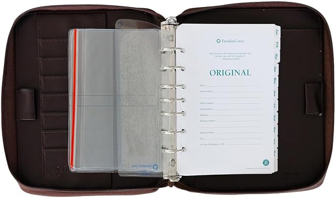 FranklinCovey - Planning System Ring-Bound Binder - Includes Undated Planner | Vinyl - Zipper Binder (Classic, Burgundy) - Image 3