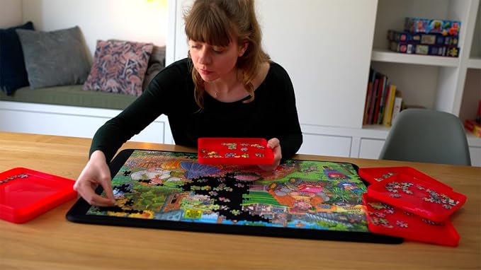 Jumbo Toys, Portapuzzle Board Up to 1000 PCE, for Ages 120 | Portable, Lightweight & Easy to Store Jigsaw Mat, Non-Slip Felt Board – Large Jigsaw Board for 1000 Pieces up to 51 x 72 cm - Image 6