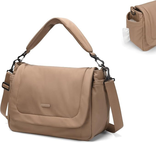 14L Puffer Diaper Bag Tote, Large Capacity Travel Diaper bags, Crossbody Hospital Bag for mom by GOLFQUALITY