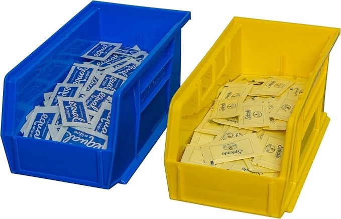 Akro-Mils 30230 AkroBins Plastic Storage Bins, 11"x5"x5", Yellow, 12-Pack | Space-Saving Stackable Bins for Garage, Pantry, Craft Organization - Image 10