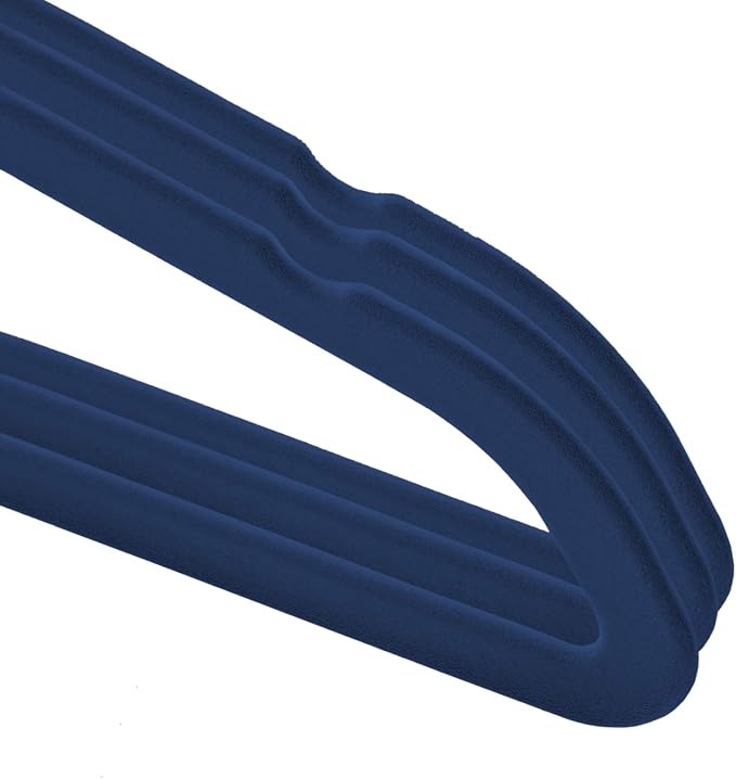 Casafield 50 Velvet Baby Hangers - 11" Size for Infant & Toddler Clothes - Royal Blue - Image 3