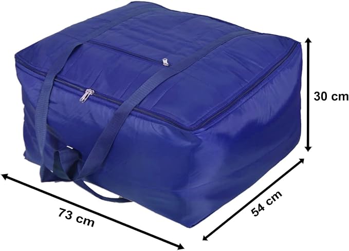AI ANKIT INTERNATIONAL® Multi-Purpose Storage Bag Light Weighted|Moisture Proof Parachute Jumbo Storage Bag for Clothes & Bedding Storage(BLUE, 73x54x30 Cm) - Image 4