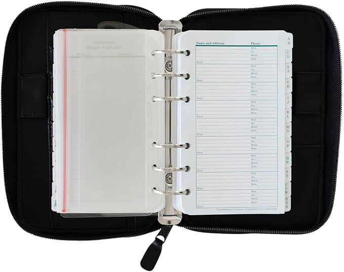 FranklinCovey - Planning System Ring-Bound Binder - Includes Undated Planner | Vinyl - Zipper Binder (Pocket, Black) - Image 2