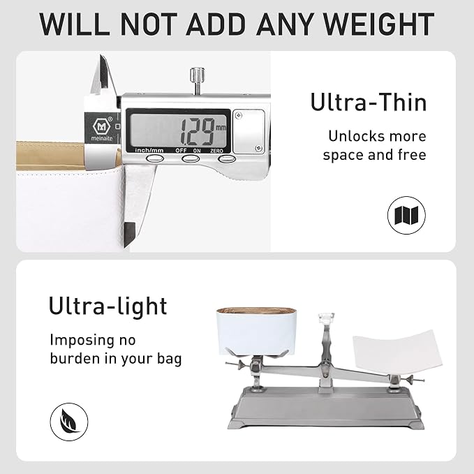 Tyvek Purse Organizer Insert for Coach Brooklyn 39 Shoulder Bag | Lightweight Waterproof Bag Insert, 9 Pockets Storage, Bottle Holder, YKK Zipper Pocket, Tote Handbag Dividers, White Maple - Image 5