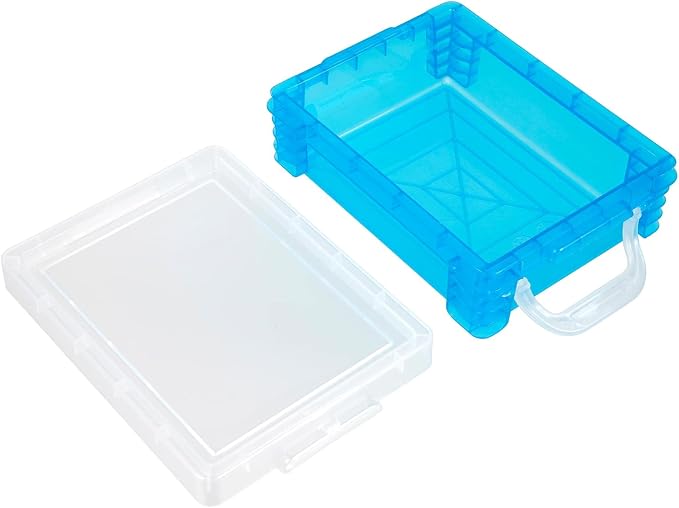 Simply Tidy Teal Stacking Crayon Box - Plastic Storage Containers for School Supplies, Sewing and Crafts - Bulk 36 Pack - Image 4