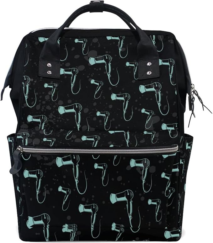 Large Capacity Baby Diaper Bag Hair Stylist Durable Multi Function Travel Backpack by DERLONKAJE