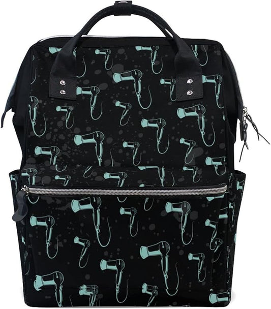 Large Capacity Baby Diaper Bag Hair Stylist Durable Multi Function Travel Backpack by DERLONKAJE