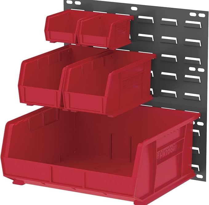 Akro-Mils 30230 AkroBins Plastic Storage Bins, 11"x5"x5", Red, 12-Pack | Space-Saving Stackable Bins for Garage, Pantry, Craft Organization - Image 13