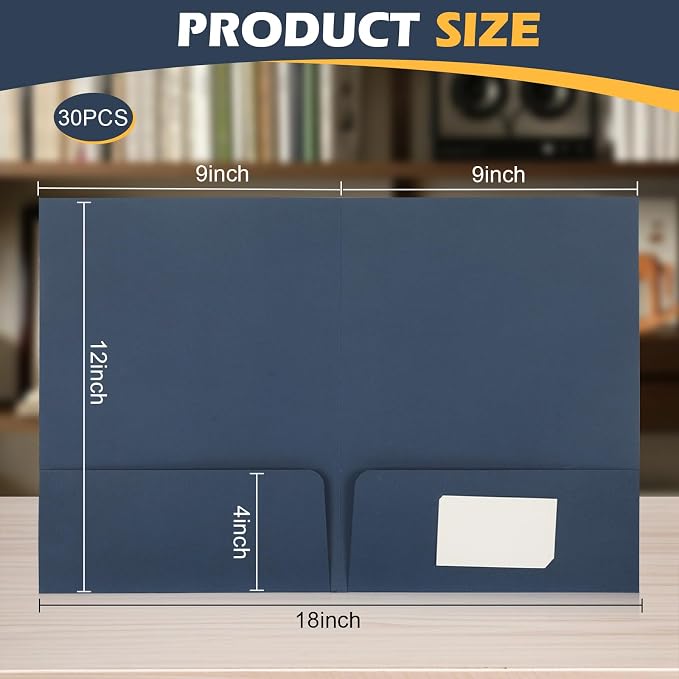 30Pcs Blue Estate Planning Documents Pocket Folders 9x12inch Estate Planning Portfolio Estate Planning Documents Estate Planning Organizer,Real Estate Folders for Legal Professionals - Image 2