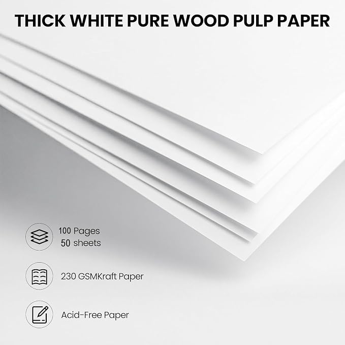 12x12 Inch Large 3 Ring Binder Scrapbook Photo Album, Linen Cover Scrap Book with 50 Plastic Sleeves 100 Pages 12 x 12 Scrapbooks White Pages for Wedding Baby Adventure Travel Women Kids (Pink) - Image 5