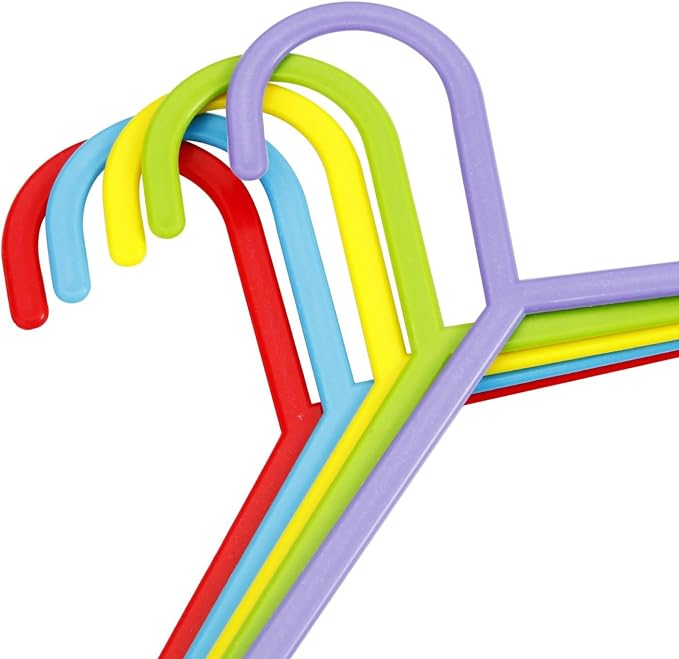 Plastic Kids Hangers for Clothes (Pack of 40) - Durable and Slim Baby Hangers – Space Saving Children's Hangers for Clothes - Infant Hangers & Kids Coat Hangers - Image 4