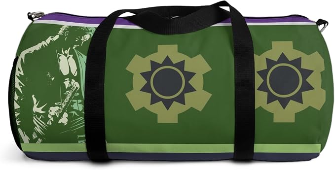 Anime Gym Bag for Women Men - Large Capacity Waterproof Workout Fitness Travel Sports Bags Fashion Street Camping Expandable Carry On Duffle Bag For Couple (Green Zzro) PTY - Image 8
