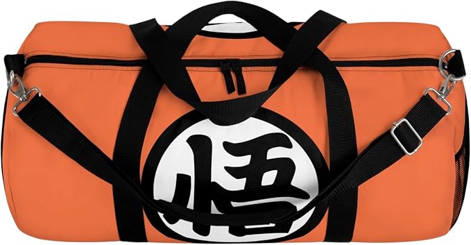 Anime Gym Bag for Women Men - Large Capacity Waterproof Workout Fitness Travel Sports Bags Fashion Street Camping Expandable Carry On Duffle Bag For Couple (Orange) - Image 4