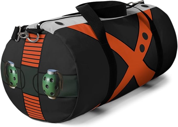 Anime Gym Bag for Women Men - Large Capacity Waterproof Workout Fitness Travel Sports Bags Fashion Street Camping Expandable Carry On Duffle Bag For Couple (Black Bakugo) PTY - Image 2